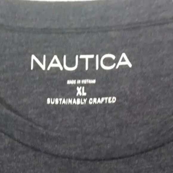 NWOT Nautica Men’s Size XL Heather Gray Long-Sleeve Shirt - Picture 7 of 9